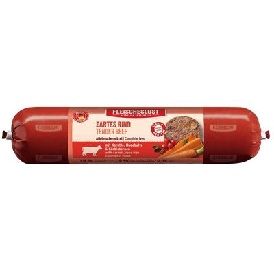 Fleischeslust Classic 6 x 800 g - Mals rundvlees met wortel, rozenbottel en pompoenpitten Fleischeslust Classic 6 x 800 g - Mals rundvlees met wortel, rozenbottel en pompoenpitten