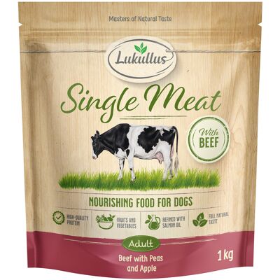 Lukullus Single Meat Rund - Voordeelpakket: 5 x 1 kg Nieuw Receptuur Lukullus Single Meat Rund - Voordeelpakket: 5 x 1 kg Nieuw Receptuur
