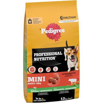 Pedigree Professional Nutrition Mini Adult met rund & groenten - 12 kg Pedigree Professional Nutrition Mini Adult met rund & groenten - 12 kg