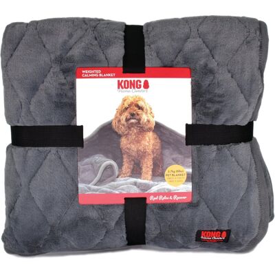 KONG verzwaringsdeken voor kalmering, grijs 44x51x19cm hond KONG verzwaringsdeken voor kalmering, grijs 44x51x19cm hond