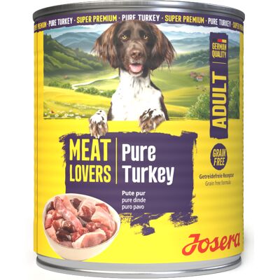 Josera Meatlovers Pure 6 x 800 g - Kalkoen (nieuw Design) Josera Meatlovers Pure 6 x 800 g - Kalkoen (nieuw Design)