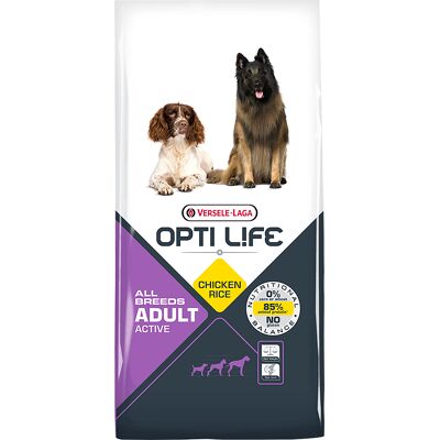 Versele Laga Opti Life 12,5kg Adult Active Opti Life Hondenvoer Versele Laga Opti Life 12,5kg Adult Active Opti Life Hondenvoer