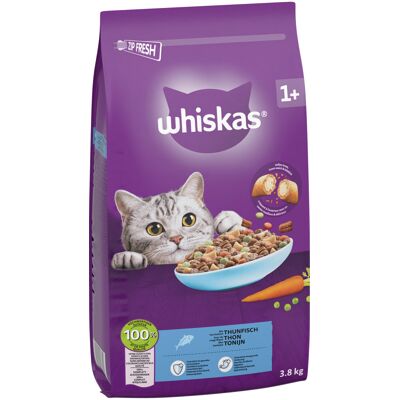 2x3,8kg 1+ Tonijn Whiskas Kattenvoer 2x3,8kg 1+ Tonijn Whiskas Kattenvoer