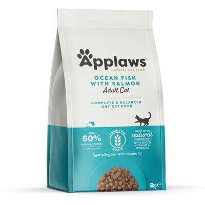 6kg Adult Zeevis met Zalm Applaws Kattenvoer 6kg Adult Zeevis met Zalm Applaws Kattenvoer