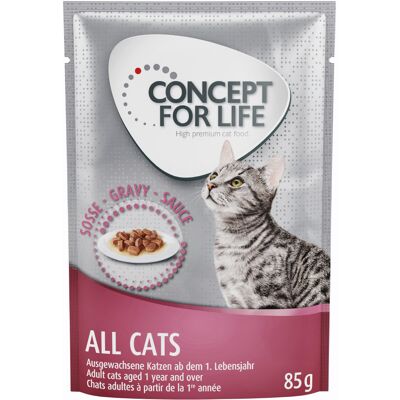 24x85g All Cats in Saus Concept for Life Kattenvoer 24x85g All Cats in Saus Concept for Life Kattenvoer