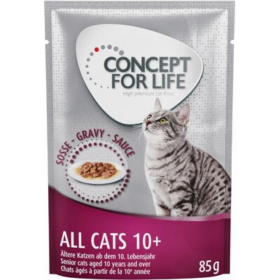 24x85g All Cats 10+ in Saus Concept for Life Kattenvoer 24x85g All Cats 10+ in Saus Concept for Life Kattenvoer