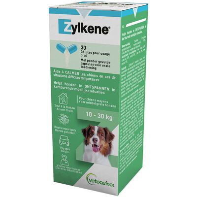 Vetoquinol 30 stuks (225 mg) - Zylkene Capsules voor Honden van 10 - 30 kg Vetoquinol 30 stuks (225 mg) - Zylkene Capsules voor Honden van 10 - 30 kg