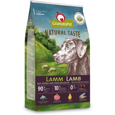 Granatapet Natural Taste Droogvoer - 12 kg Lam Granatapet Natural Taste Droogvoer - 12 kg Lam