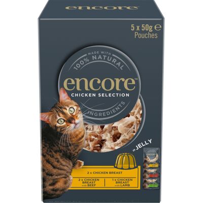 20x50g Kip Selectie Jelly Pouch Mix Encore Kattenvoer 20x50g Kip Selectie Jelly Pouch Mix Encore Kattenvoer