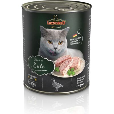 6x800g All Meat Rijk aan Eend Leonardo Kattenvoer 6x800g All Meat Rijk aan Eend Leonardo Kattenvoer