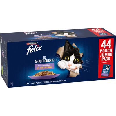 44x85g Vis- & Vlees Selectie Felix Elke Dag Feest Kattenvoer 44x85g Vis- & Vlees Selectie Felix Elke Dag Feest Kattenvoer