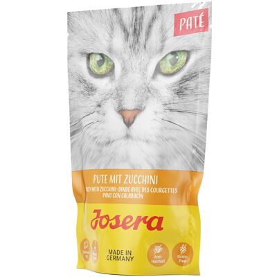 16x85g Kalkoen met Courgette Josera Paté Kattenvoer nat 16x85g Kalkoen met Courgette Josera Paté Kattenvoer nat