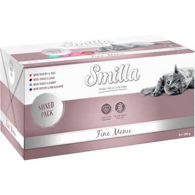 24x100g Mix 4 soorten Smilla Fine Menu Kattenvoer nat 24x100g Mix 4 soorten Smilla Fine Menu Kattenvoer nat