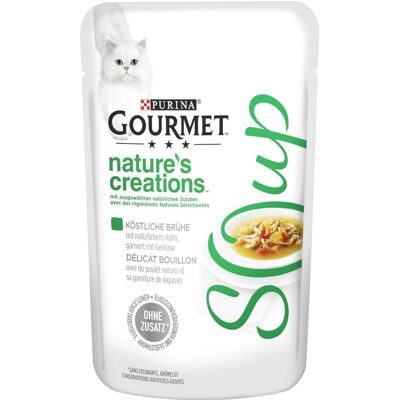 32x40g Soup Kip & Groenten Gourmet Kattenvoer 32x40g Soup Kip & Groenten Gourmet Kattenvoer