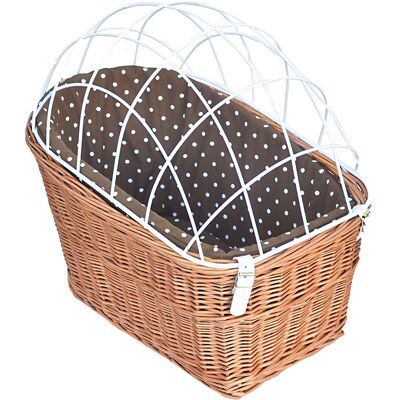 Aumüller Hondenfietsmand voor Bagagedrager met Tralies L56xB36xH50cm Honden Aumüller Hondenfietsmand voor Bagagedrager met Tralies L56xB36xH50cm Honden