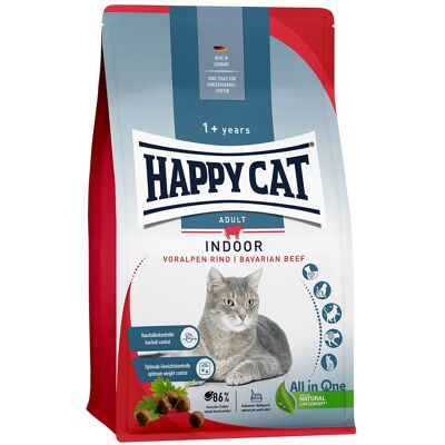 4kg Happy Cat Indoor Voralpen-rundvlees droogvoer voor katten 4kg Happy Cat Indoor Voralpen-rundvlees droogvoer voor katten
