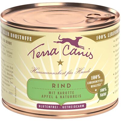 Terra Canis 6 x 200 g - Rund met Groenten, Appel & Rijst Terra Canis 6 x 200 g - Rund met Groenten, Appel & Rijst