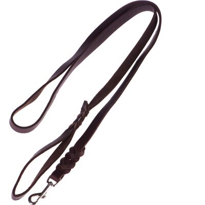 2 m lang, 1,8 cm breed - Heim Lederen Riem met ingevlochten Haak 2 m lang, 1,8 cm breed - Heim Lederen Riem met ingevlochten Haak