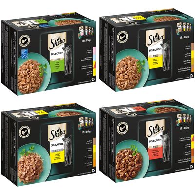 48x85g Selection 1 Sheba Kattenvoer 48x85g Selection 1 Sheba Kattenvoer