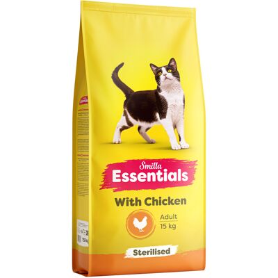 Smilla Essentials Adult Sterilised met kip - 15 kg Smilla Essentials Adult Sterilised met kip - 15 kg