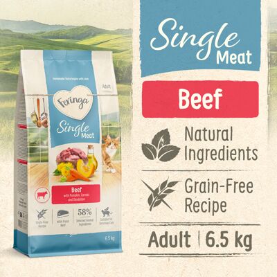 Feringa Adult Enkelvoudig Vlees Rundvlees (Klassiek Vlees Rundvlees) - Nieuw Receptuur 6,5 kg Feringa Adult Enkelvoudig Vlees Rundvlees (Klassiek Vlees Rundvlees) - Nieuw Receptuur 6,5 kg