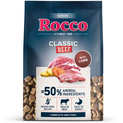 Rocco Senior Klassiek Rundvlees met Lam - Voordeelpakket 5 x 1 kg Rocco Senior Klassiek Rundvlees met Lam - Voordeelpakket 5 x 1 kg