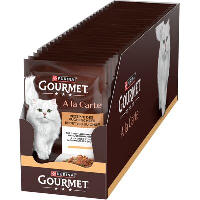 24x85g Kalkoen met Groenten Gourmet A la Carte Kattenvoer 24x85g Kalkoen met Groenten Gourmet A la Carte Kattenvoer