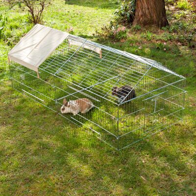 Kerbl Ren Luxus met Puntdak L220xB103xH85cm Kerbl Ren Luxus met Puntdak L220xB103xH85cm
