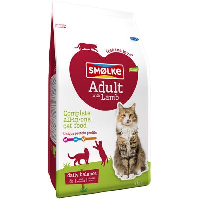 Smolke 4kg Smølke Kattenvoer Adult met Lam Kattenvoer droog Smolke 4kg Smølke Kattenvoer Adult met Lam Kattenvoer droog