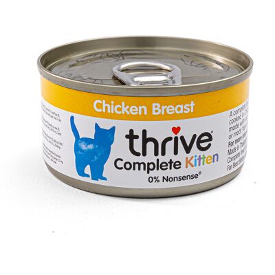 Thrive 12x75g Complete Kitten Kip Complete Kattenvoer nat Thrive 12x75g Complete Kitten Kip Complete Kattenvoer nat