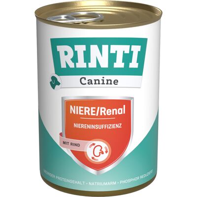 RINTI Canine Nieren-Renal met Rund 400 g Hondenvoer - 12 x 400 g RINTI Canine Nieren-Renal met Rund 400 g Hondenvoer - 12 x 400 g