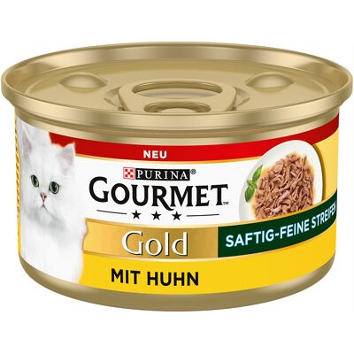 24x85g Malse Lekkernijen Gourmet Gold Kattenvoer - Diverse Smaken 24x85g Malse Lekkernijen Gourmet Gold Kattenvoer - Diverse Smaken