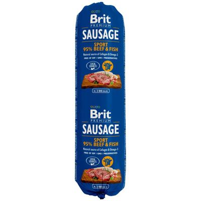 Brit Premium Brit Sausage natvoer - Rund & Vis (12 x 800 g) Brit Premium Brit Sausage natvoer - Rund & Vis (12 x 800 g)