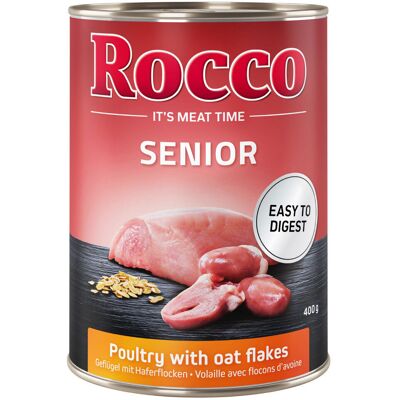 24x400g Senior Gevogelte & Havervlokken Rocco Hondenvoer 24x400g Senior Gevogelte & Havervlokken Rocco Hondenvoer