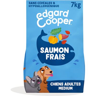 Edgard & Cooper Medium Adult Hond Zalm graanvrij - 7 kg Edgard & Cooper Medium Adult Hond Zalm graanvrij - 7 kg
