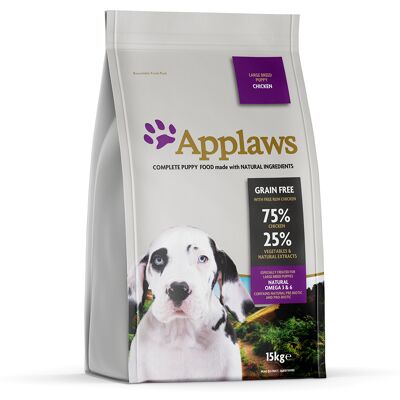 15kg Applaws Puppy Kip droogvoer voor grote rassen 15kg Applaws Puppy Kip droogvoer voor grote rassen