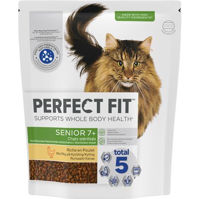 5x1,4kg Sterile Senior 7+ Rijk aan Kip Perfect Fit Kattenvoer 5x1,4kg Sterile Senior 7+ Rijk aan Kip Perfect Fit Kattenvoer