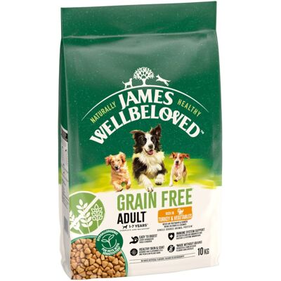 James Wellbeloved Grain Free Adult Dog Hypoallergenic Kalkoen & Groenten - 10 kg James Wellbeloved Grain Free Adult Dog Hypoallergenic Kalkoen & Groenten - 10 kg