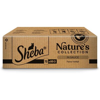 72 x 85g Sheba Nature's Collection Fijne Verscheidenheid in Saus nat kattenvoer 72 x 85g Sheba Nature's Collection Fijne Verscheidenheid in Saus nat kattenvoer