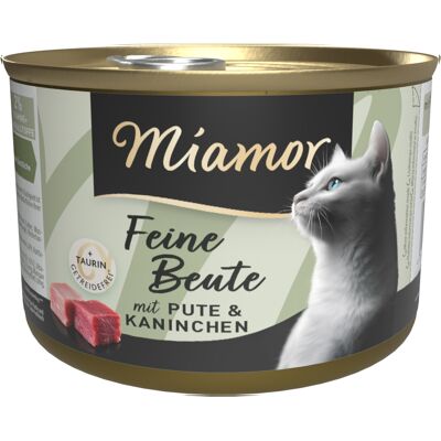 Miamor Fijne Prooi Kattenvoer 12 x 185 g - Kalkoen & Konijn Miamor Fijne Prooi Kattenvoer 12 x 185 g - Kalkoen & Konijn