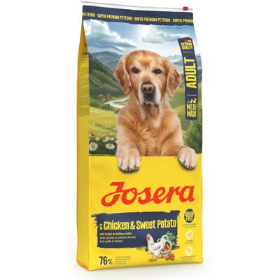 12,5kg Josera Medi/Maxi Adult Kip & Zoete aardappel Droog hondenvoer 12,5kg Josera Medi/Maxi Adult Kip & Zoete aardappel Droog hondenvoer