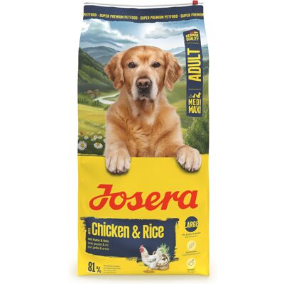 12,5kg Josera Medi/Maxi Adult Kip & Rijst Droogvoer voor Honden 12,5kg Josera Medi/Maxi Adult Kip & Rijst Droogvoer voor Honden