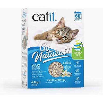 6.4kg Catit Go Natural! Erwt + bentoniet vanille kattenbakvulling 6.4kg Catit Go Natural! Erwt + bentoniet vanille kattenbakvulling