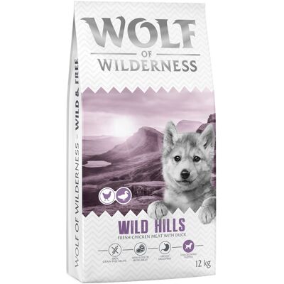 Wolf of Wilderness Junior "Wild Hills" Eend - graanvrij - 12 kg: Nieuw Recept Wolf of Wilderness Junior "Wild Hills" Eend - graanvrij - 12 kg: Nieuw Recept