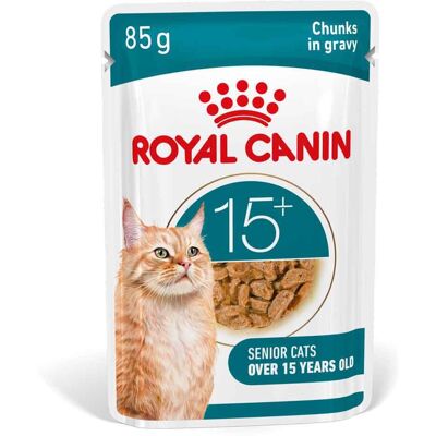 12x85g Royal Canin Ageing 15+ in jus natvoer voor katten 12x85g Royal Canin Ageing 15+ in jus natvoer voor katten