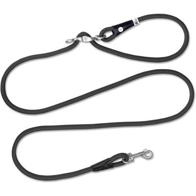 Curli Vario Comfort riem, zwart maat S 200cm, Ø8mm hondenriem Curli Vario Comfort riem, zwart maat S 200cm, Ø8mm hondenriem