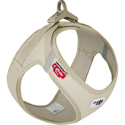 Curli Vest harnas Gesp Koord, lichtbruin maat M: 43,4-49 cm hond Curli Vest harnas Gesp Koord, lichtbruin maat M: 43,4-49 cm hond