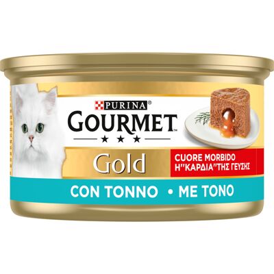 24x85g Gourmet Gold Smeltende Kern Tonijn Natvoer Kat 24x85g Gourmet Gold Smeltende Kern Tonijn Natvoer Kat
