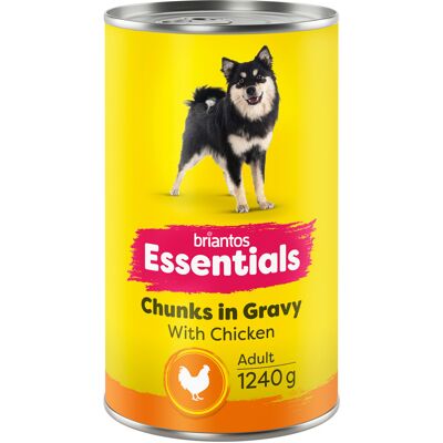12x1240g Briantos Essentials Chunks in Gravy Huhn Hundefutter nass 12x1240g Briantos Essentials Chunks in Gravy Huhn Hundefutter nass