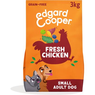 Edgard & Cooper Small Adult Hond Kip graanvrij - 3 kg Edgard & Cooper Small Adult Hond Kip graanvrij - 3 kg